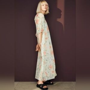 Long V-neck Dress